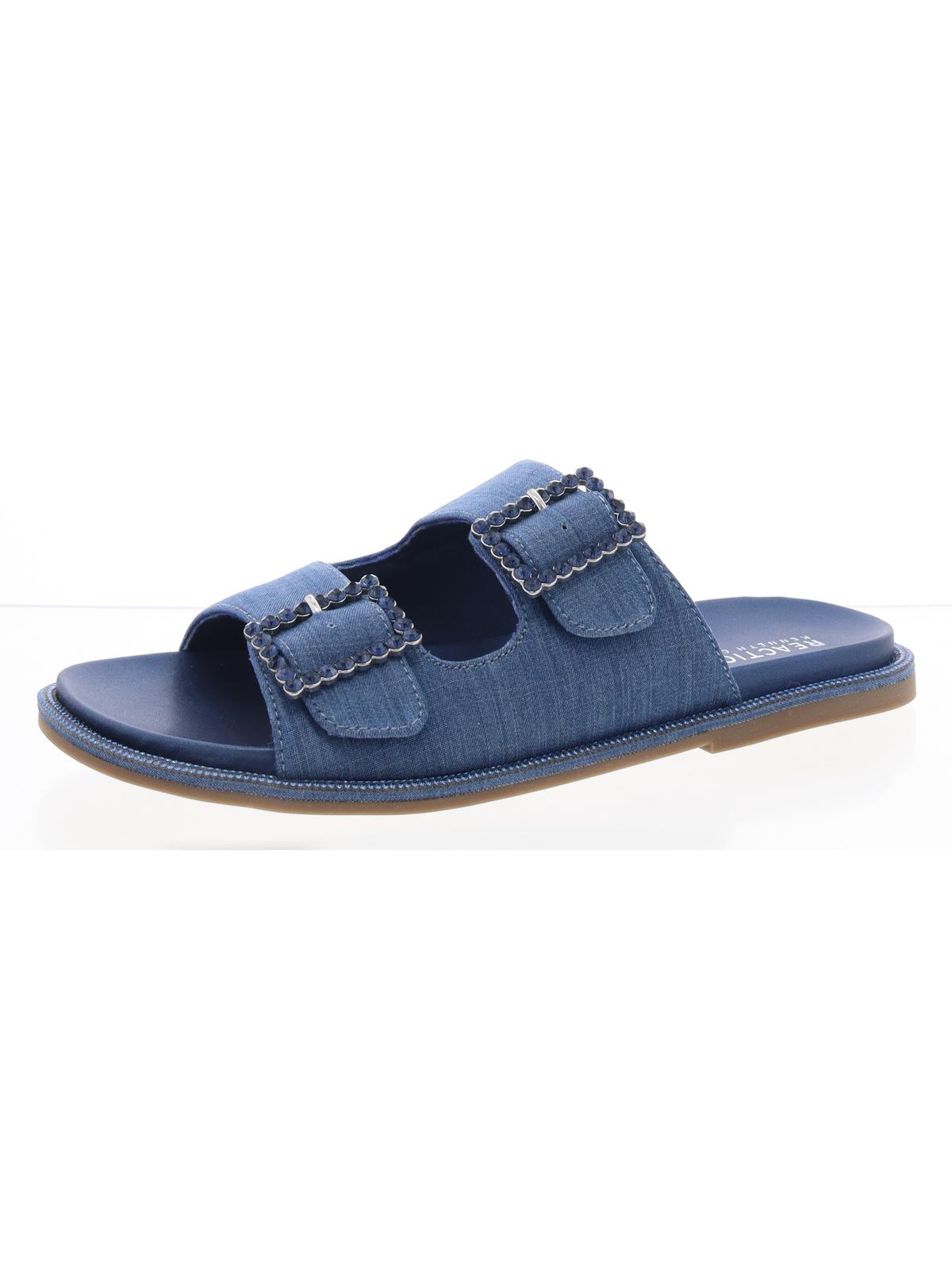 Kenneth Cole Reaction Womens sydney Slip On Buckle Slide Sandals